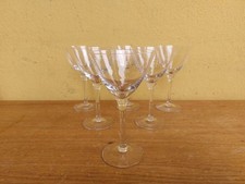 SET 6 BICCHIERI COPPE CALICI IN CRISTALLO ANNI '70 H 14cm BICCHIERE SPUMANTE CHA