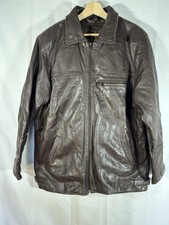Giacca pelle marrone vintage