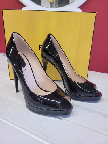 Fendi peep toe pelle - peep, in