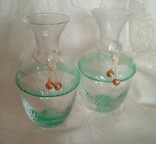 2 vasetti vetro trasparente