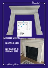 Cornice per caminetto gesso - per,