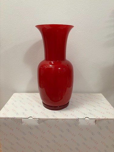 Vaso opalino rosso grande - opalino,