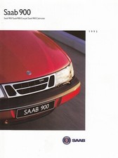 Brochure SAAB 900 Berlina Coupè Cabriolet Cabrio 2.0 2.3 2.5 V6 1995 85