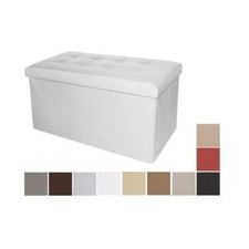 Puff pouf contenitore ecopelle - puff,