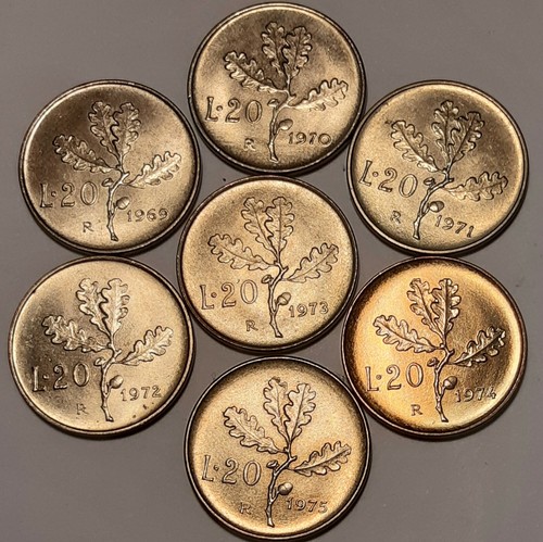 Lotto monete lire anni - lire,