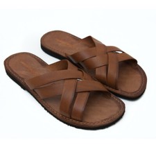 Ciabatte uomo vero cuoio made in Italy