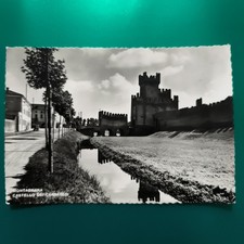MONTAGNANA CASTELLO DEI CARRARESI  CARTOLINA GRANDE BIANCO E NERO VIAGGIATA
