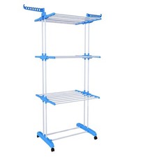 Stendibiancheria 3 Piani Stendino Verticale Chiusura Salvaspazio 172x47x62 cm 