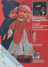 Pubblicità Advertising Italian Clipping 1978 SEBINO PATATINA E ANGELINO laguna