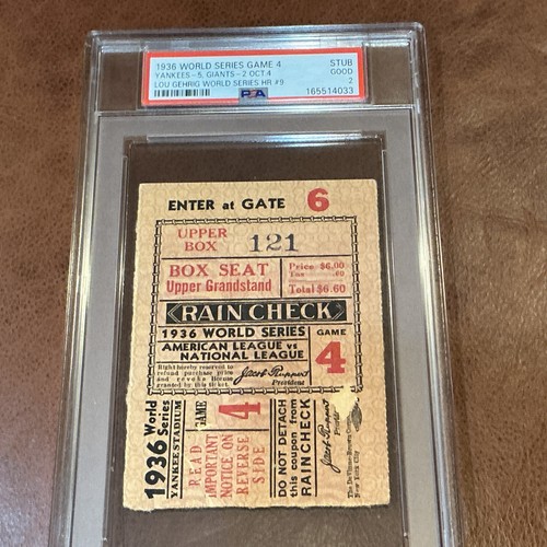 Biglietto psa 1936 world - psa,