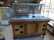 banco frigo espositivo in legno per esposizione formaggi e salumi