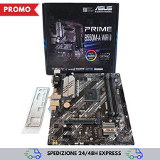 Scheda Madre ASUS PRIME B550M‑A WIFI II AM4 AMD Serie 3 4 5000 DDR4 BIOS Aggiorn
