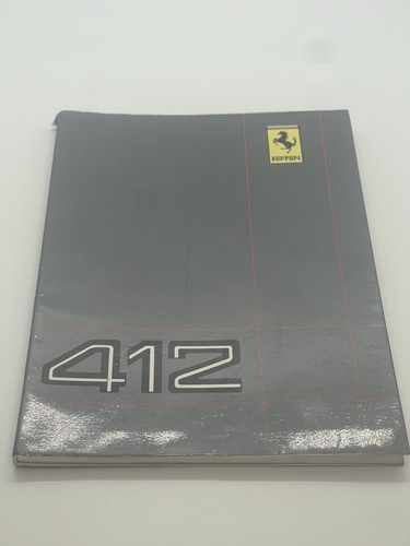Ferrari 412 libretto uso - uso, e