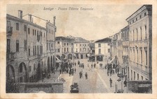 1928) LONIGO PIAZZA VITTORIO EMANUELE ANIMATA VIAGGIATA TENTE COLLE UMBERTO 1919