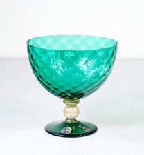 ⚜️ COPPA VASO VETRO SOFFIATO FIRMATA CENEDESE VETRO ARTISTICO MURANO METÀ 1900