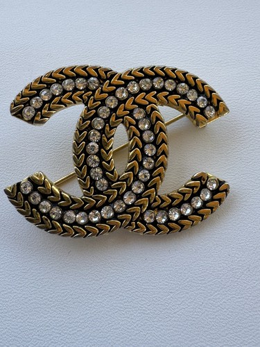 Spilla chanel vintage placcata - spilla,