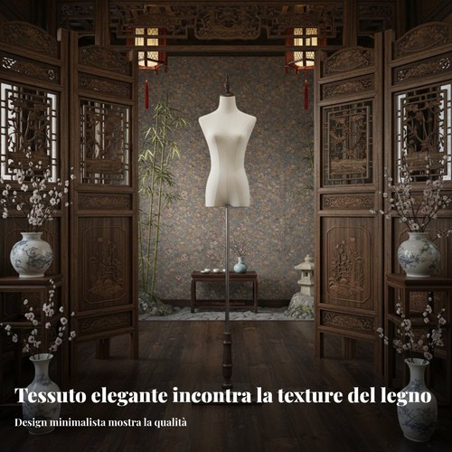 Manichino mezzo busto con - manichino,