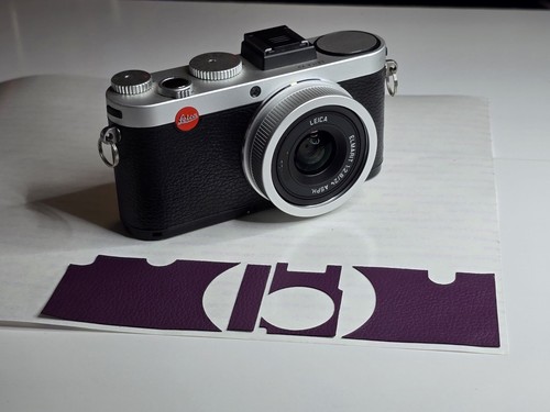 Leica cover pelle viola - leica,
