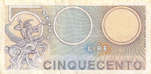 Banconota italia 500 - banconota,
