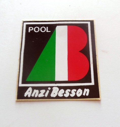 Vintage adesivo pool anzi - pool,