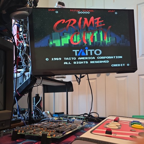 Pcb arcade crime - city., taito
