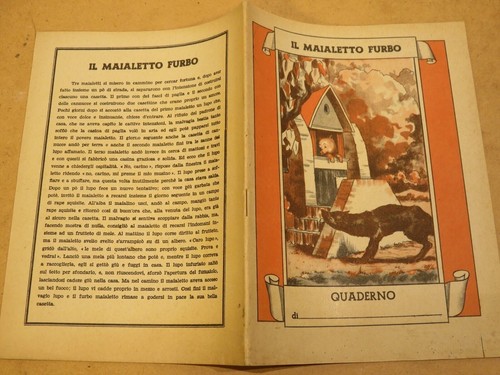 Vecchio quaderno scolastico