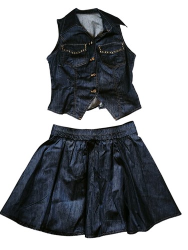 Completo jeans donna - gilet, e