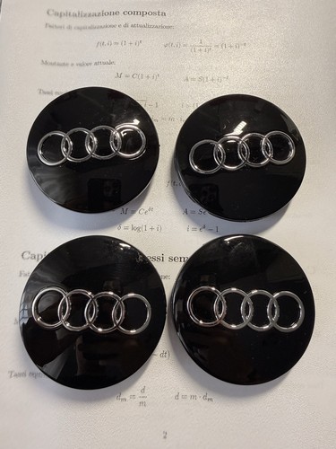 Coprimozzo audi nero lucido - coprimozzo,