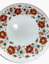 12 " Rotondo Marmo Bianco