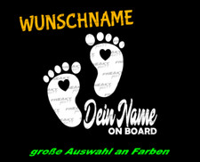Adesivo Baby on Board NOME A