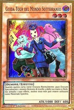 YU-GI-OH! MAGO-IT007  Guida Tour del Mondo Sotterraneo rara oro 1°ed.ita yugioh 