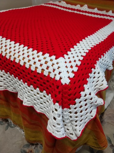 Coperta all uncinetto 50x54 - coperta, all'uncinetto