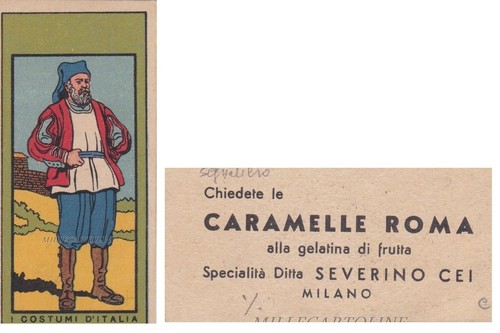 Costumi sardi figurina con - sardi-,