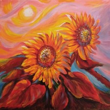 Quadro moderno "Girasoli"