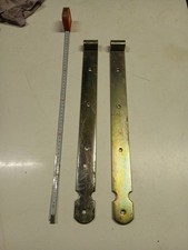 2 Staffe in ferro per portoni Cm 50 X 43 Mm Foro  1,5 Mm Spessore 4mm ,2pz