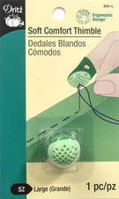 Dedal suave y comodo tamano grande verde