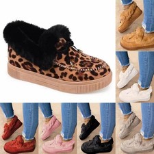 Scarpe da neve alla moda peluche donna invernali suola thi testa tonda ciabatta