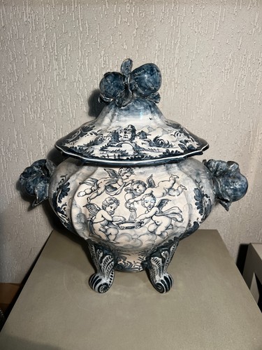 Vaso ceramica secolo - secolo, xix°