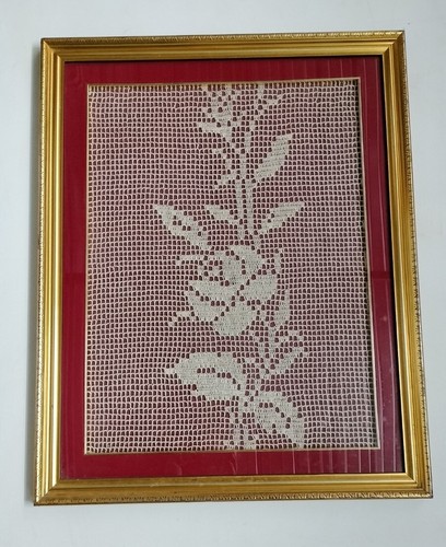 Quadro uncinetto filet - ad,