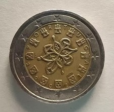 2 Euro Portogallo 2002 STELLE DECENTRATE