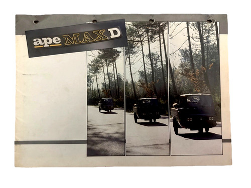 Brochure depliant piaggio - piaggio, ape