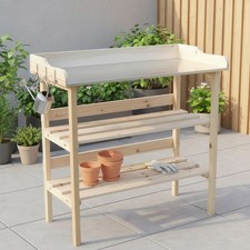 Tavolo in legno con cassonetto