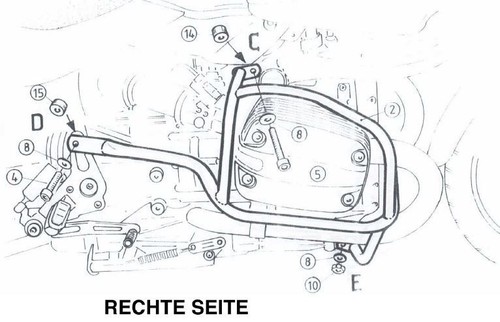 Protezione motore bmw r850r - motore,