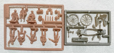 HaT 8243 8256 WWI British Artillery QF 4.5 Inch Howitzer 1/72 2 sprue