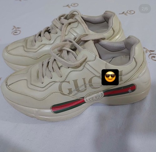 Gucci rhyton sneaker pelle - gucci,