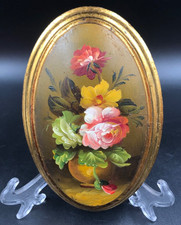 Quadro ovale vintage olio sul