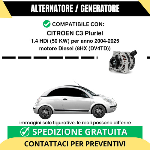 Alternatore citroen pluriel - alternatore,