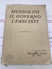 MUSSOLINI IL GOVERNO I