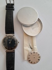 orologio vetta vintage ULTRAPIATTO CARICA MANUALE CON QUADRANTE RICAMBIO