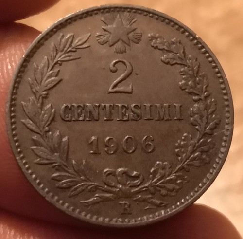Moneta centesimi 1906 - moneta,